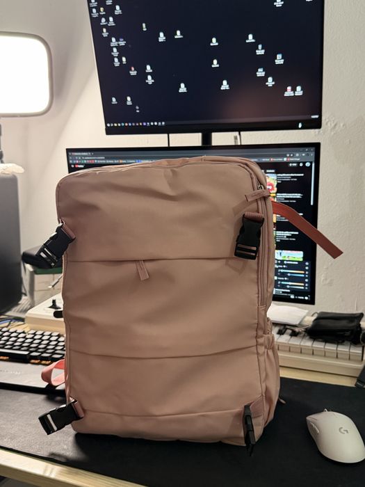Mochila de viagem (Rosa) 44x28x15 (25L)