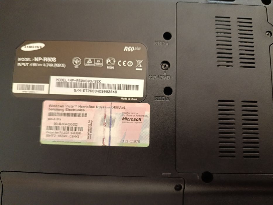 Ноутбук Samsung R60 Plus