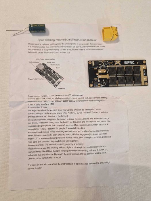 Płytka BIFRC DIY do przenośnego akumulatora 12 V