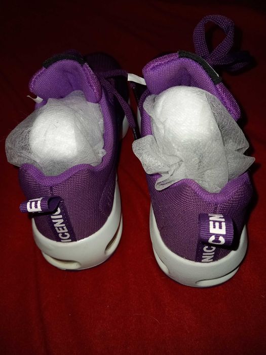 Sapatilhas roxas, tecido respirável, sola amortecida 36 - Nice Fashion