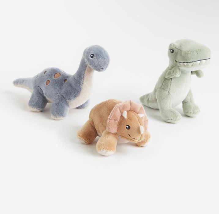 Плюшеві динозаврики H&M | м’які іграшки для дітей