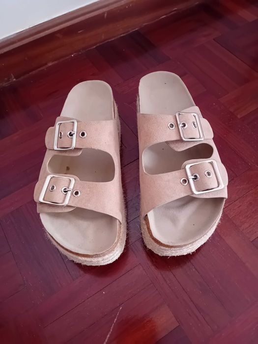 Sandálias com plataforma Lefties – Tamanho 36