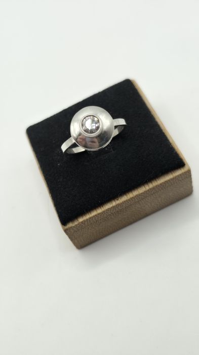 Srebrny Pierścionek Srebro Używane Próba 925 Biżuteria Vintage