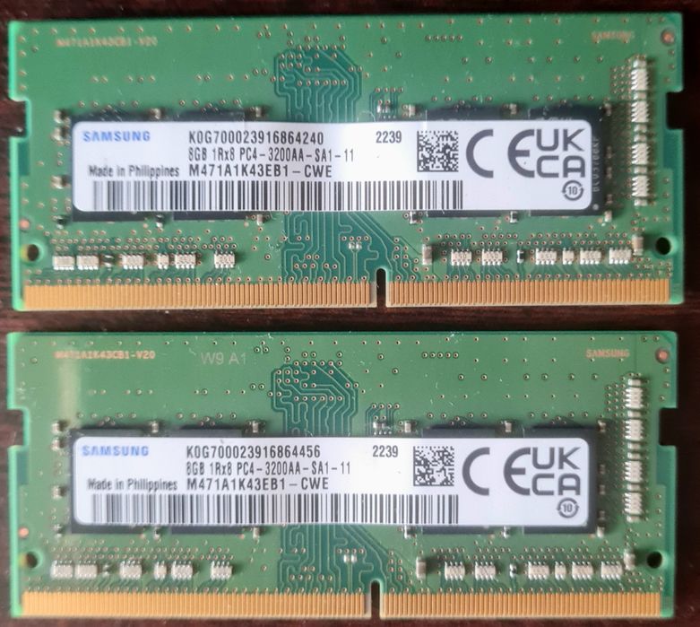 Оперативна пам'ять Samsung 8GB DDR4 3200MHz (2×8GB): 1 700 грн