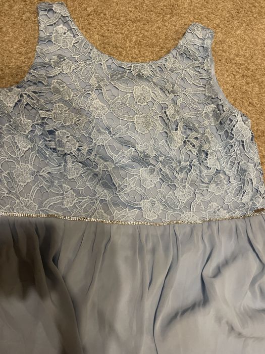 Sukienka długa błękitna