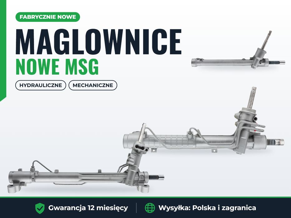 Przekładnia kierownicza maglownica nowa MSG Audi A4 BMW VW Golf Mercedes Ford Toyota Opel Renault Skoda Peugeot Citroen Seat Kia Hyundai Volvo