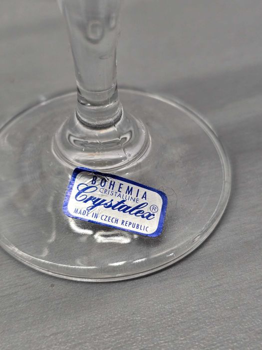 Bohemia komplet starych kieliszków 6 sztuk z PRL-U.