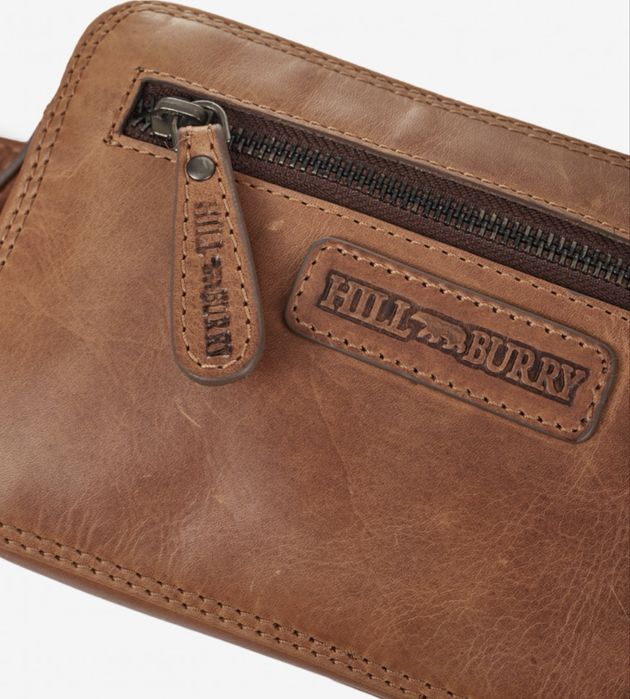 Шкіряна Сумка через плече Hill Burry 15095HB бананка слінг