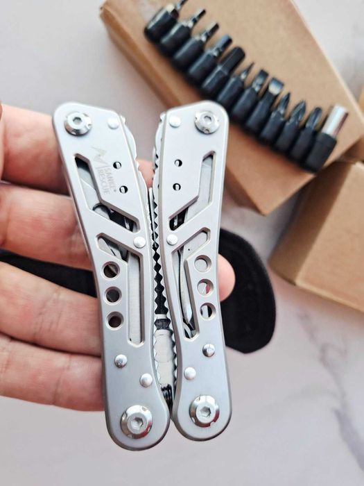 Мультитул тактичний Sanke Rescue Multi Tool 24 in 1, зі сталі з бітами