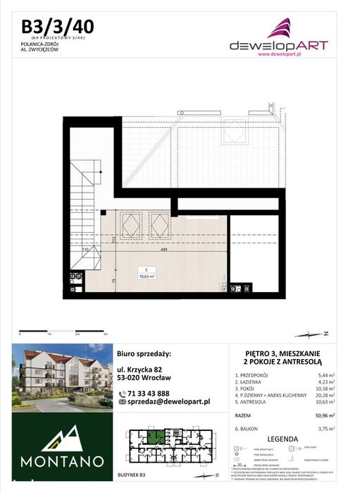 Montano | mieszkanie 3-pok. | B3/3/40