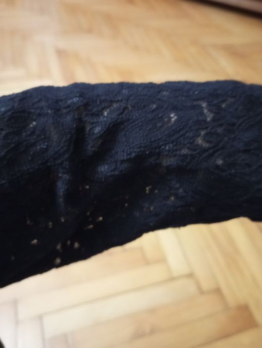 Bluzka damska na krótki rękaw koronkowy rozmiar 38