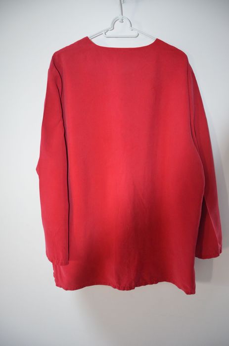 koszula bluzka vintage 100% silk jedwab r. L