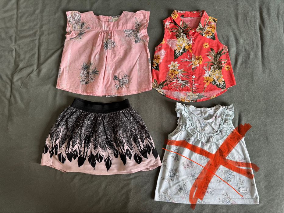 Komplet dla dziewczynki. 2-3 lata