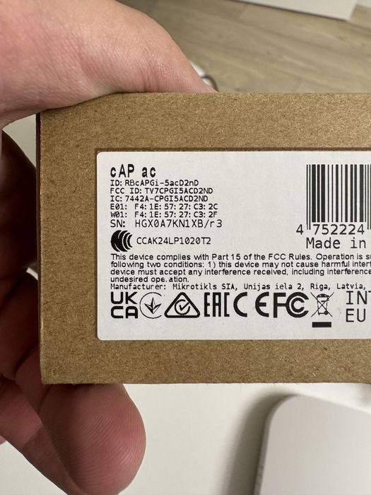 MikroTik cAP AC RBcAPGi-5acD2nD