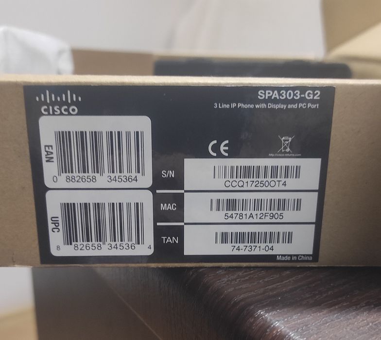 IP-телефони Cisco SPA303-G2