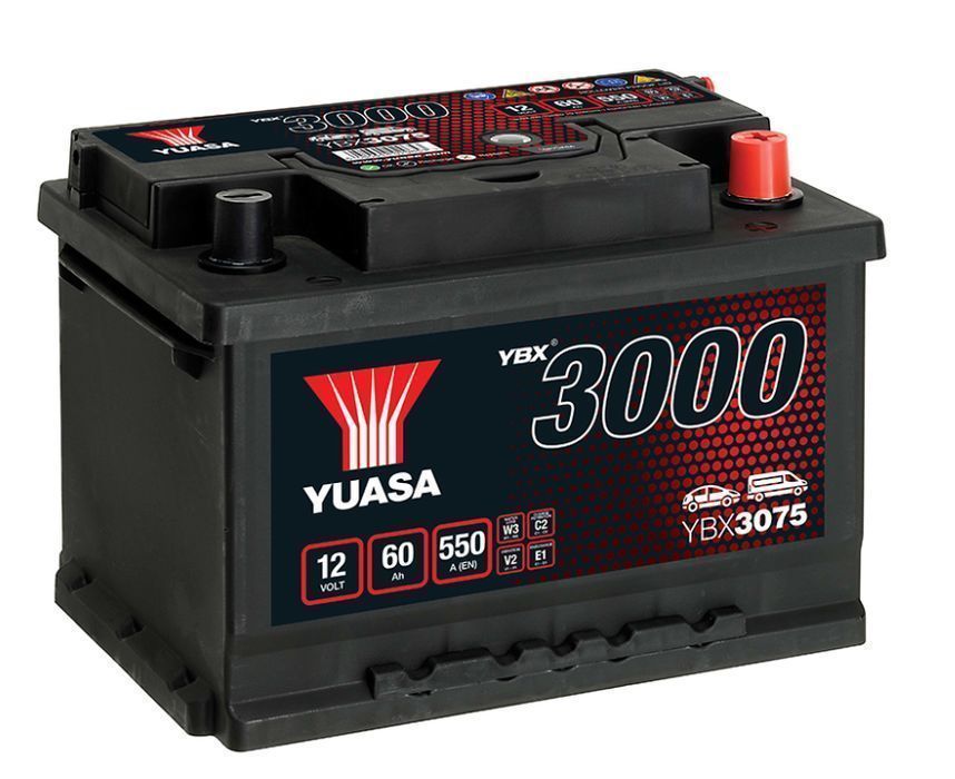 Akumulator Yuasa Standard 12V 60Ah 550A Prawy Plus YBX3075