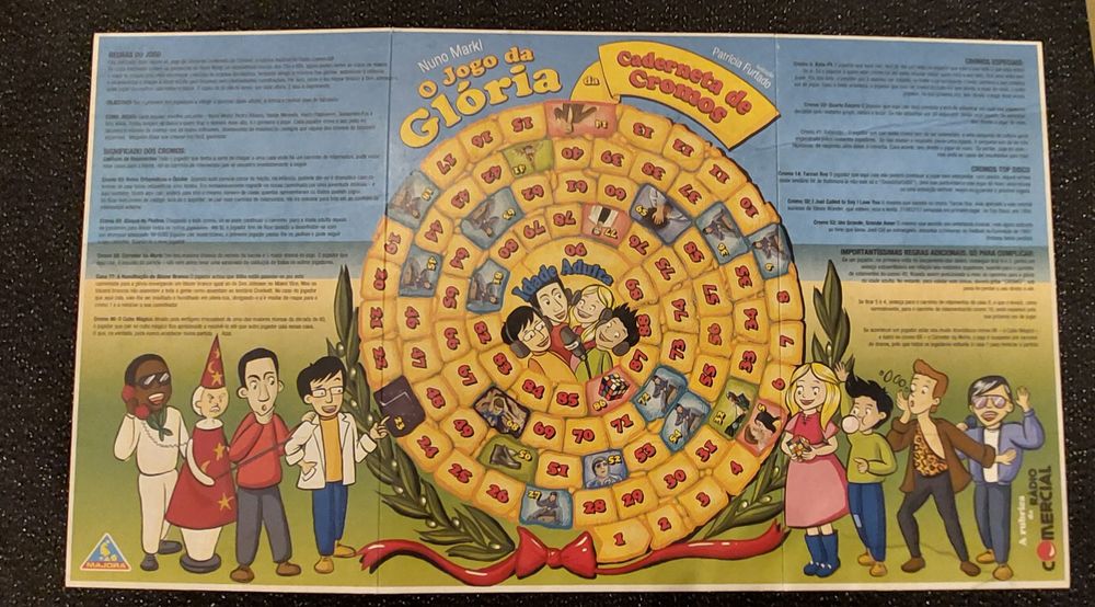 Jogo da glória, caderneta de cromos