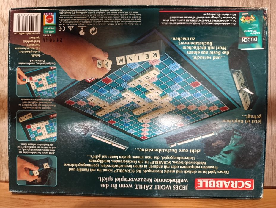 Scrabble Mattel 51289. Kompletna.