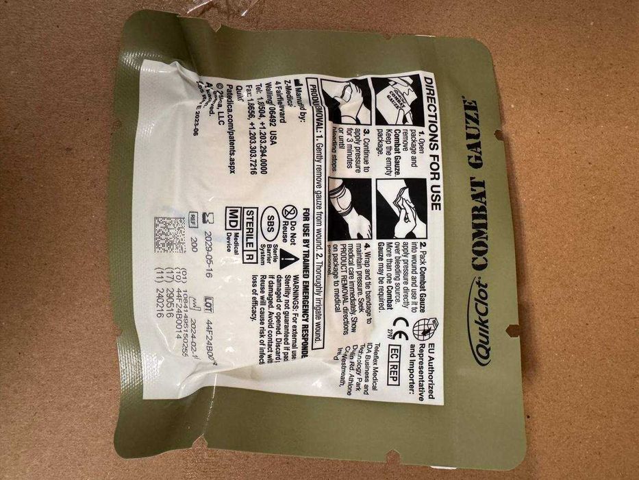 Гемостатичний бинт QuikClot Combat Gauze