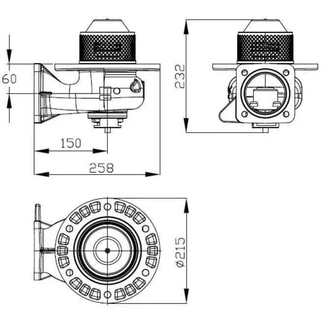 Донний клапан ДН80 бензовоз