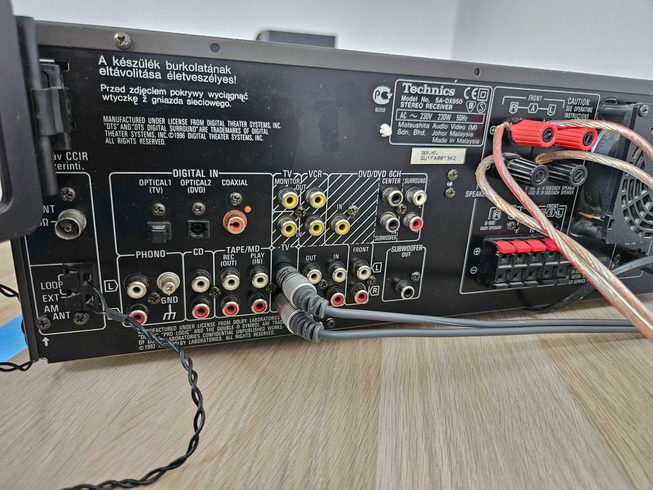Amplituner Technics SA-DX950 5.1 – sprawny, stan dobry