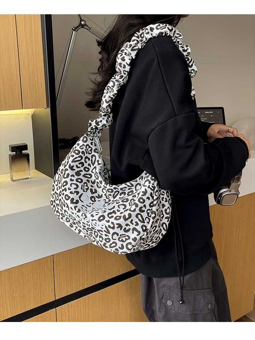 Жіноча сумка ADIDAS LEOPARD SMALL SHOULDER BAG / Сумка Адідас через плече з леопардовим принтом/ жіноча біла сумочка Адидас