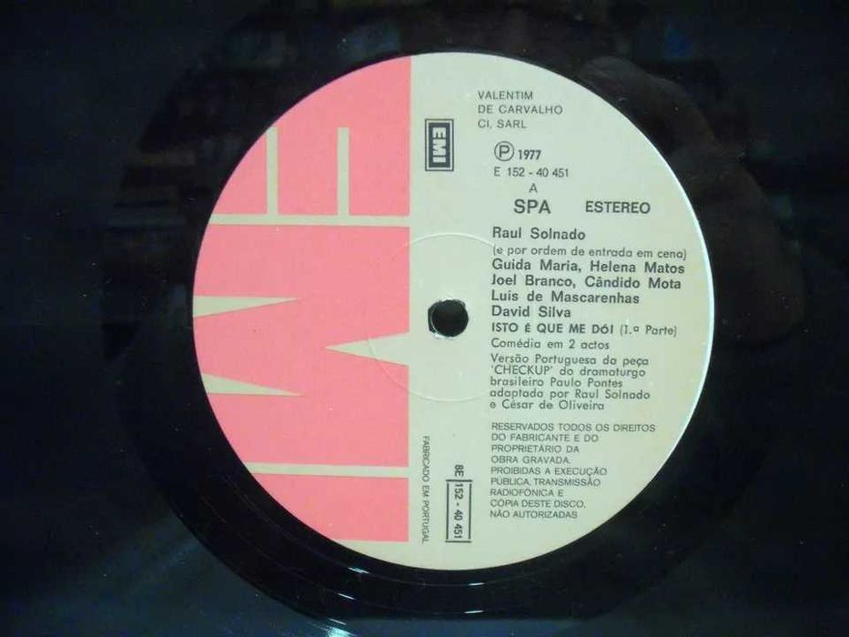 Raul Solnado - Isto é que me dói - Vinil 2 x LP 33 Rpm - 1977