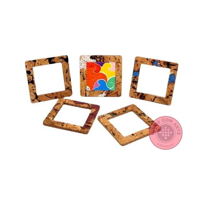 Azulejo com Íman e moldura de cortiça