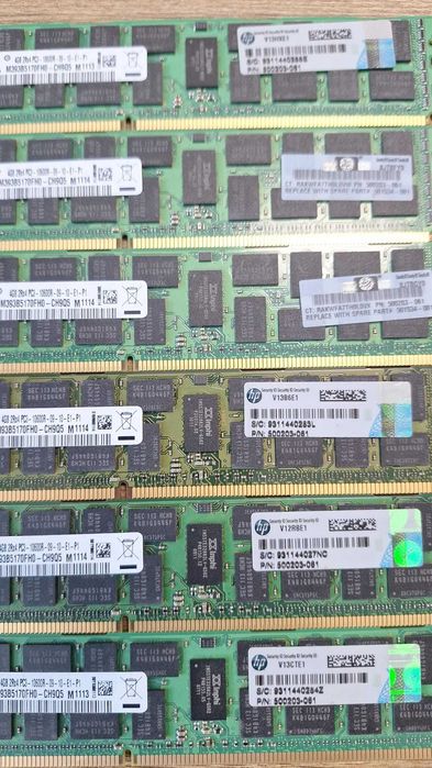 RAM Samsung 32sztuki x 4GB =128GB DDR3 ECC Registered (RDIMM) m393b5170fh0-ch9q5 m1114