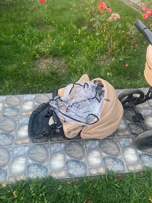 Дитячий візок 2 в 1 Angelina Respect Ecco Бежевий RE54