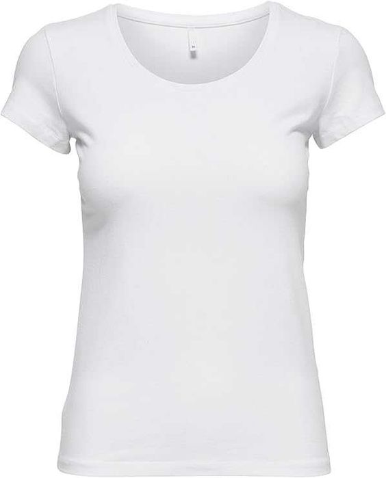 ONLY 2-Pak Damskie T-Shirty Basic Czarno Białe Rozmiar M Bawełniane
