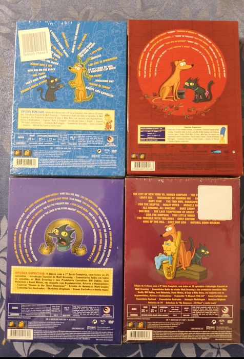 Simpsons DvDs temporadas 4,5,7 e 9