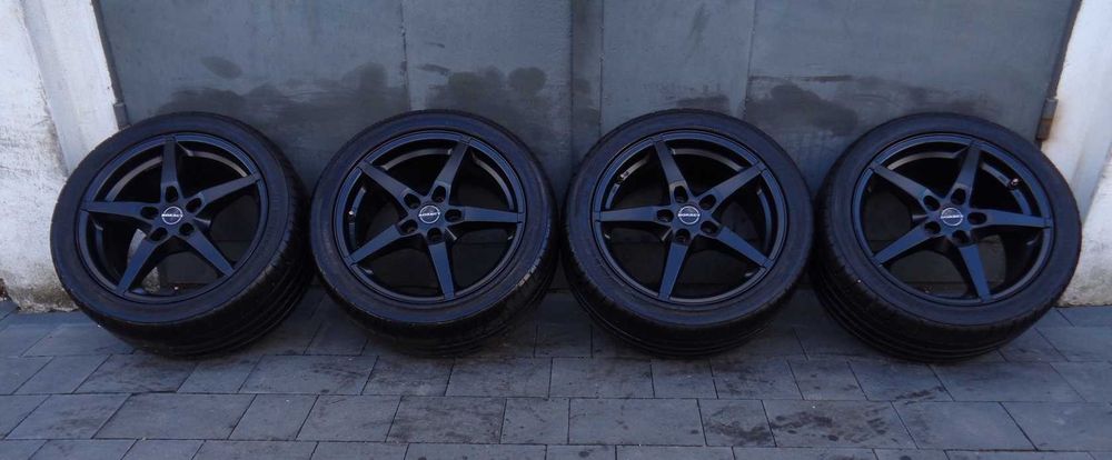 Czarne alufelgi BORBET 17 cali 5x112 VW Audi Seat Skoda Mercedes MINI