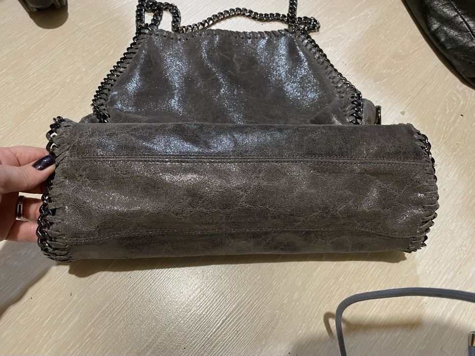 Ефектна сумка в стилі Stella mccartney натуральна замша Італія