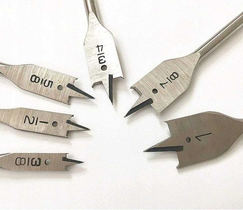 Zestaw wiereł piórowych 10-25mm 6szt wiertła do drewna wiertła piórowe