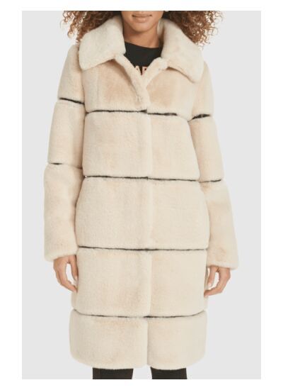 Karl Lagerfeld nowe beżowe futro futerko r M