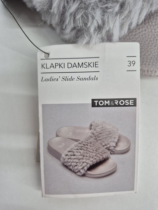Klapki damskie nowe 39