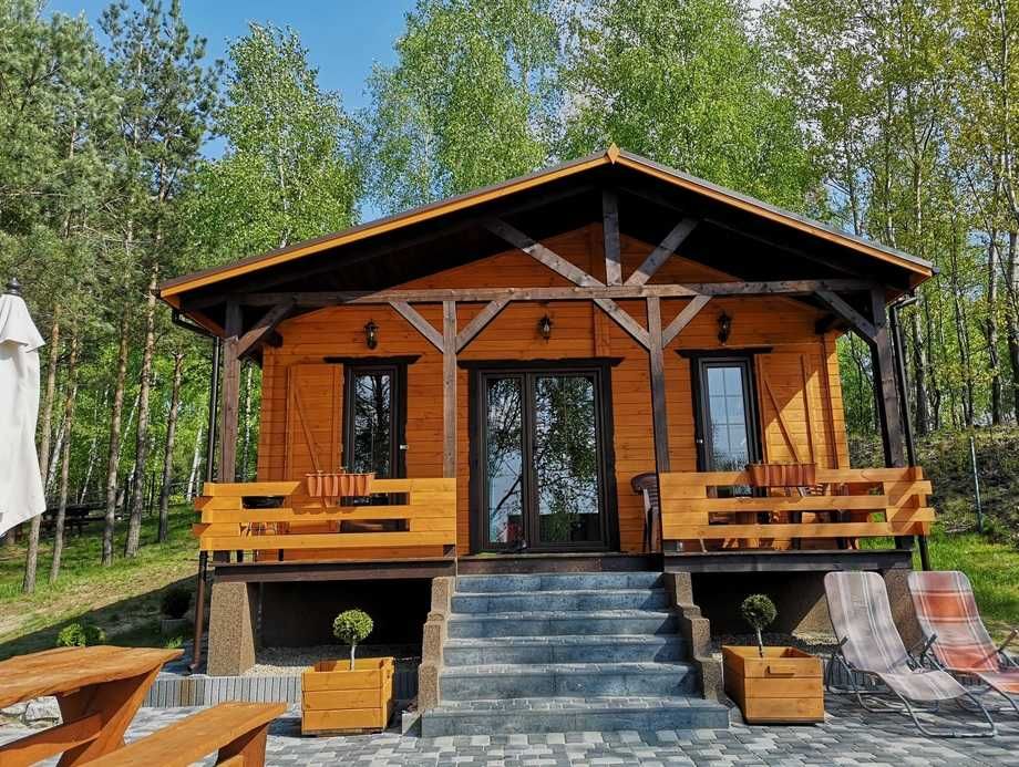 Dom domek 70m2 drewniany całoroczny szkieletowy z bala
letniskowy