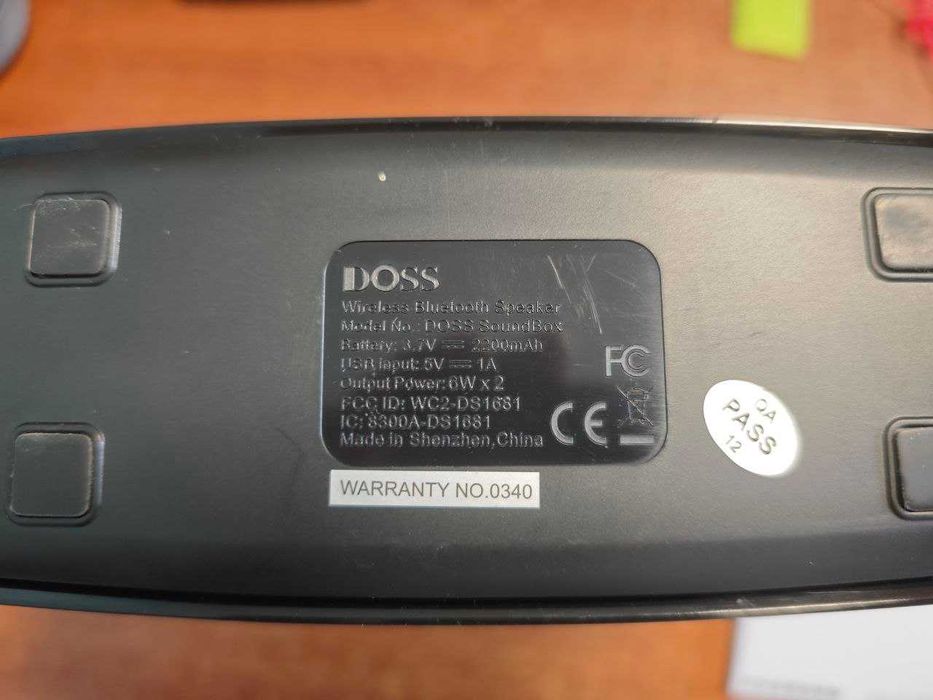 Портативна Bluetooth колонка DOSS SoundBox