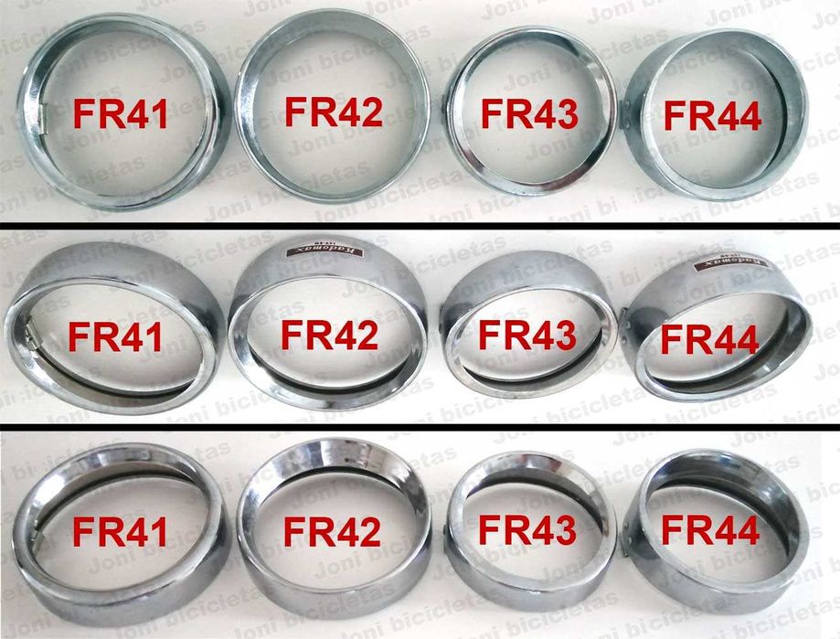 Aros, vidros, espelhos e casquilhos de faróis e farolins de bicicleta