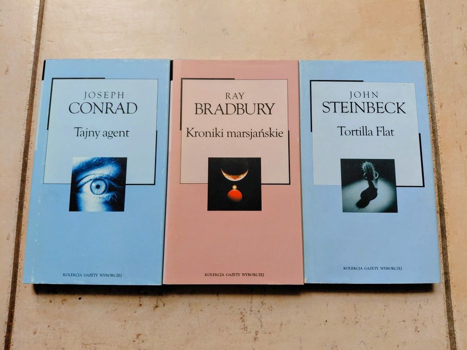 Conrad - Tajny agent, Bradbury - Kroniki marsjańskie, Steinbeck - Tortilla Flat