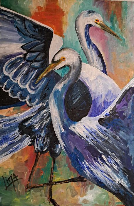 Pintura Original de Lina Ambrósio (ESBAL / SNBA) – Oportunidade para Colecionadores e Investimento em Arte