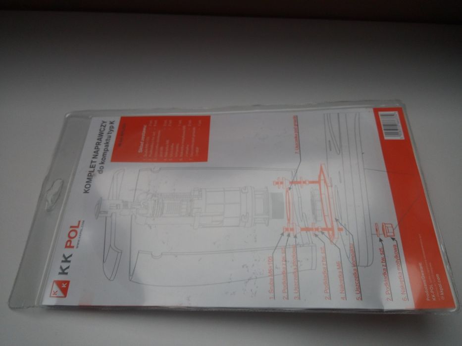 Komplet naprawczy do kompaktu spłuczki typ K NOWY kpol