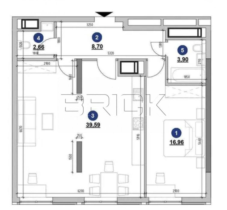 2-кімнатна квартира 72,5 м2 | ЖК Nordica Residence | Печерськ
