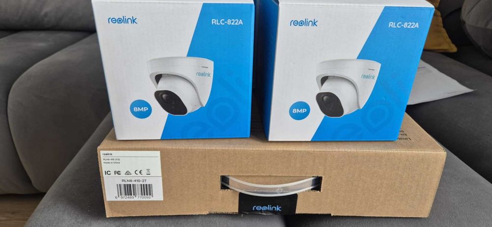 Zestaw do monitoringu Reolink RLC-822A 8MP + rejestrator  RLN8-410-2TB