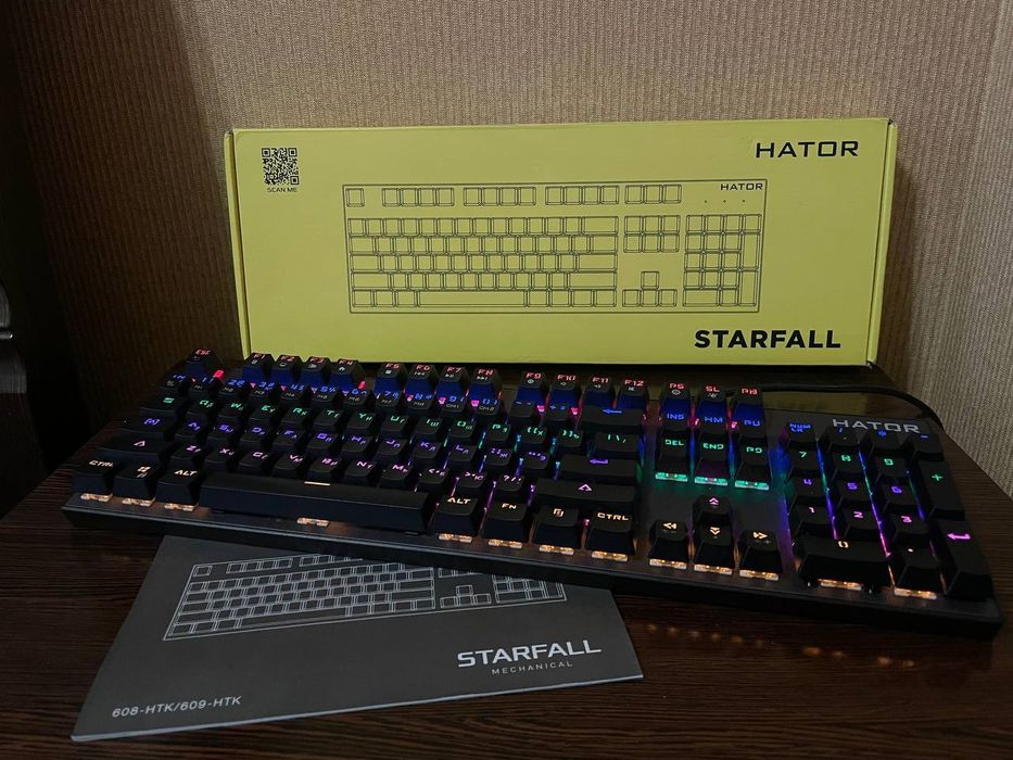 Игровая механическая клавиатура Hator Starfall Outemu Blue /кликающие свитчи/