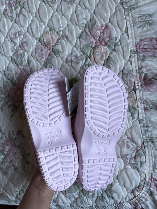 Crocs mary jane classic clog pudrowy róż klapki