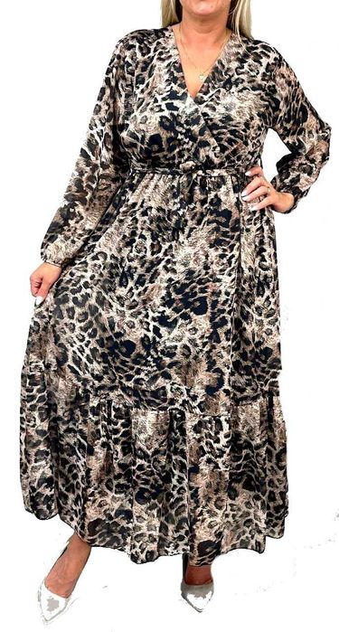 Sukienka Zakładana w panterkę 42/44/46/48