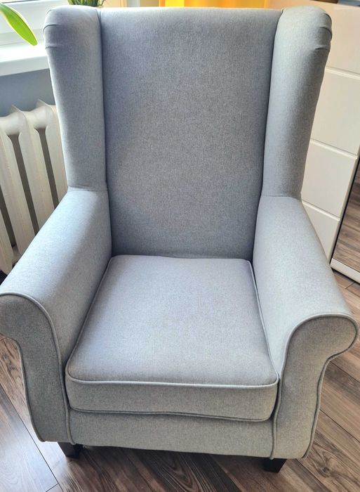 Fotel uszak jasno niebieski