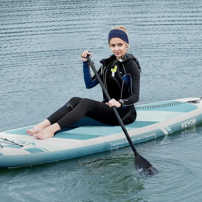 Надувна дошка для веслування VEVOR 132 x 33 x 6 дюймів з ПВХ